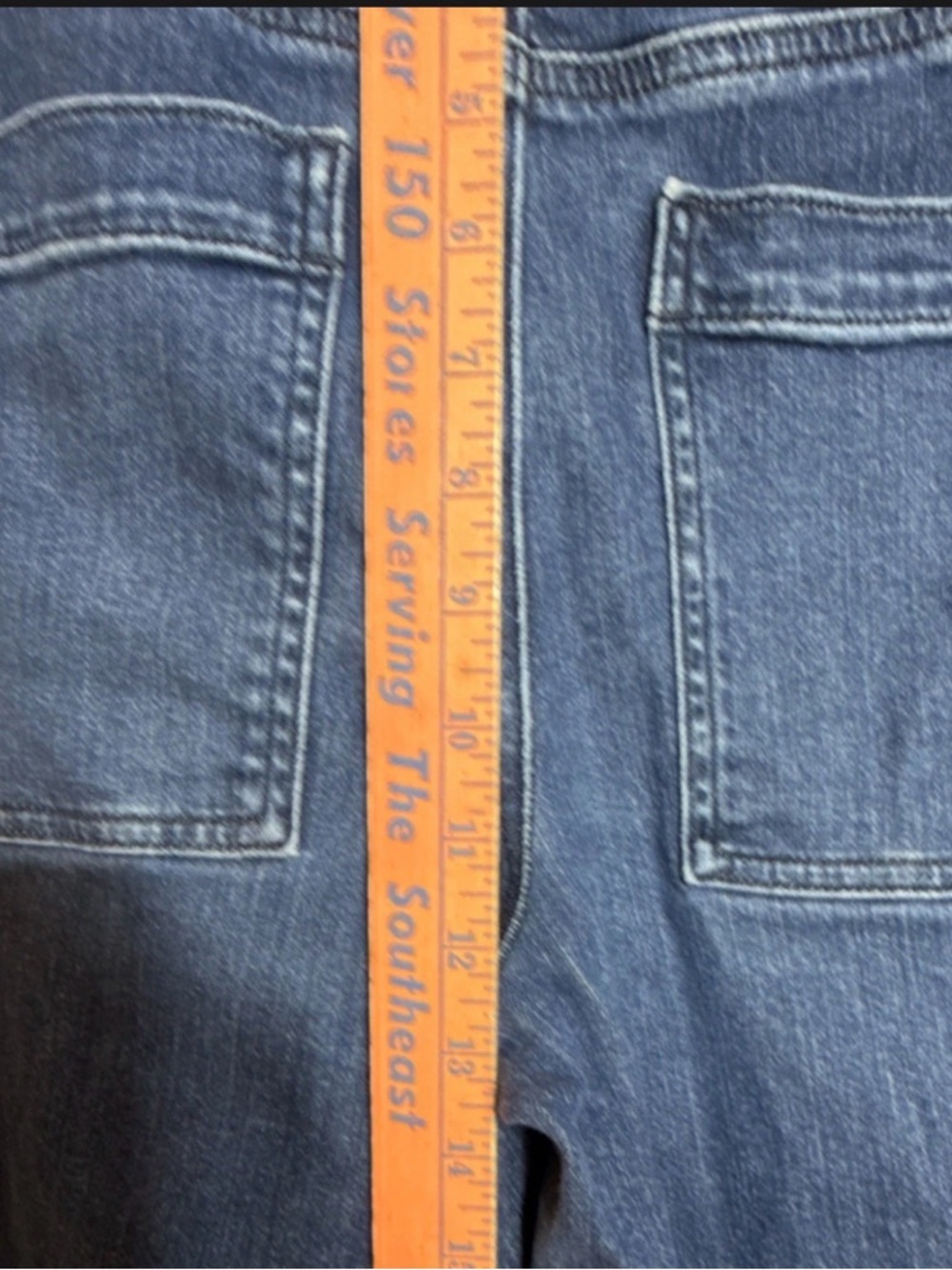 American Eagle Outfitters 6 Short Super High-Rise Dark Blue Jeans - Picture 5 of 9